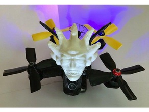 evil rick head fpv antenna protector r c vehicles cartoon drone racing fpvcoco morty quad 3d print model - Mito3D