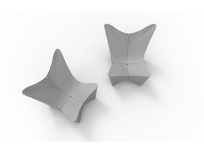bkf2000 Schmetterling Stuhl Modell-Möbel bkf Beton konkrete silla sillon 3d print model - Mito3D