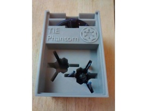 tie phantom x2 holder x-wing miniatures stanley organizer toy & game accessories starwars star wars xwing 3d print model - Mito3D