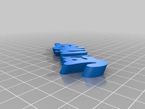 my customized iamburny's v2 text - name keyring keyfob keychains 3d print model - Mito3D