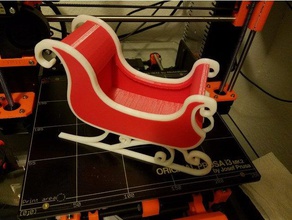 santa's helper slitta i veicoli elf santa babbo natale in claus 3d print model - Mito3D