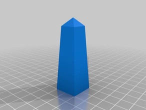 basic obelisk 3d printing sculpture shapes 3d print model - Mito3D