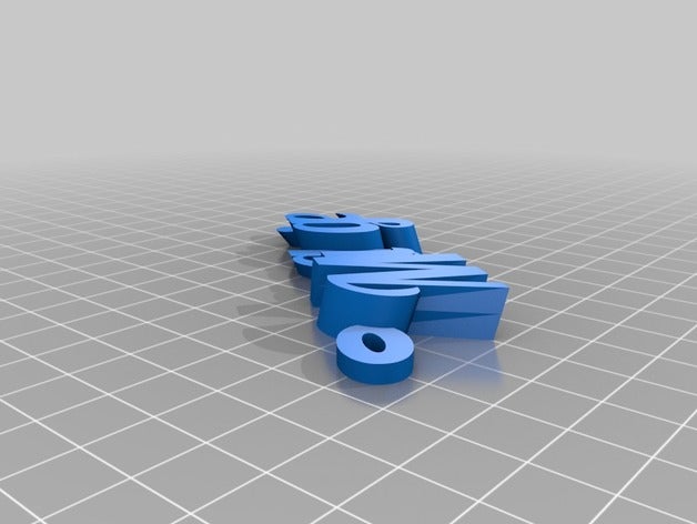 maggie de porte-clés personnalisé 3D print model - Mito3D