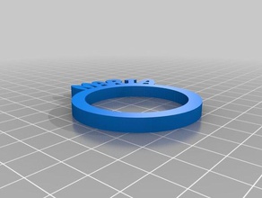 my customized personalized napkin rings maria kitchen & dining 3d print model - Mito3D