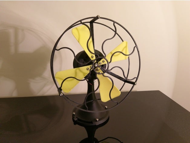 fantaisie fan - dc 5-12v ménage 12v de moteur 3D print model - Mito3D