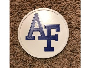 air force academy coaster household 3d print model - Mito3D
