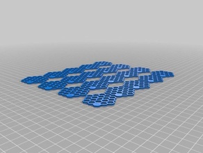 honeycomb planter numbers pets 3d print model - Mito3D