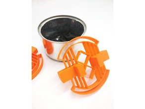 flexível parte única lata de cobertura recipientes montagem peça ninjaflex 3d print model - Mito3D
