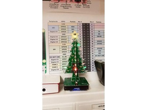 pixel estrellas en los ojos decoración de navidad adorno estrella doble extrusión super mario treetopper árbol 3d print model - Mito3D