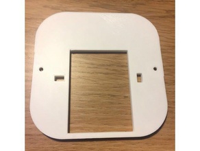 nest heat link 1-gang socket mounting plate electronics electrics heatlink thermostat 3d print model - Mito3D