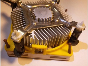 94mm fan adapter stock lga1155 intel cooler computer mount 3d print model - Mito3D