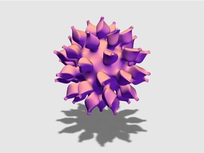 spiky starburst palla arredamento pallina di natale la decorazione ornamento 3d print model - Mito3D