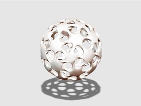 patterned star ball vol2 decor bauble christmas decoration ornament pattern 3d print model - Mito3D