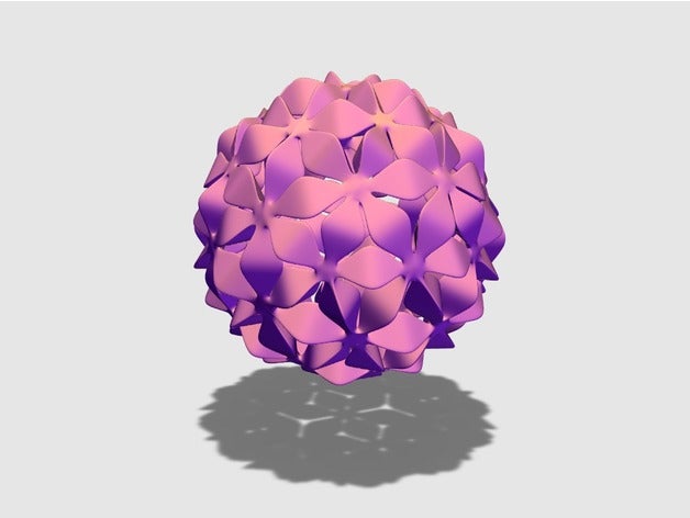 çiçek değersiz şey dekor önemsiz Noel dekorasyon süs 3D print model - Mito3D