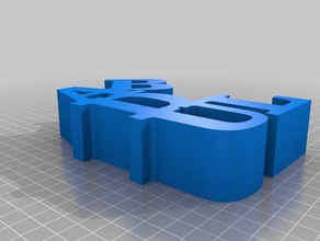 özel değişken kelime sculptureabdul benim heykeller özelleştirilmiş 3d print model - Mito3D
