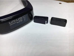 garmin vivosmart hr polsino elastico parti di ricambio band cinturino braccialetto 3d print model - Mito3D