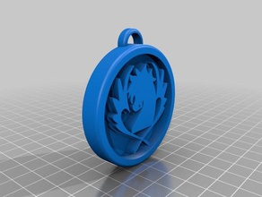 blue pegasus guild 3d printing pagasus fairy tail 3d print model - Mito3D