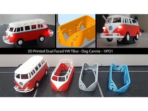 dual-faced vw t1 bus r c Fahrzeuge 3d print model - Mito3D