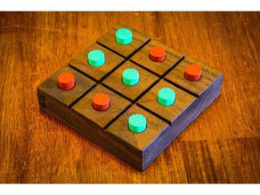 tic tac toe oyunu oyunlar tahta diy tick tack 3d print model - Mito3D