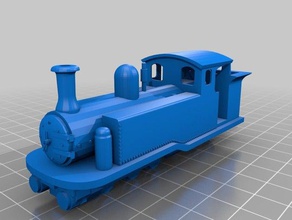 009 narrow guage tank locomotive 0-6-4 vehicles 3d print model - Mito3D