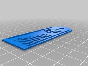 meine maßgeschneiderte Geschenk-tag-Schneeflocke Schilder & logos kundengebundene 3d print model - Mito3D
