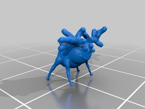rudolph die rote Nase Rentier Skulpturen 3d print model - Mito3D