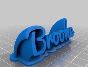 brooke3 office personalizado 3d print model - Mito3D