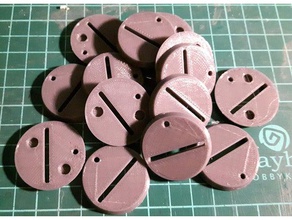 blood bowl 2016 bases holes 5x2mm magnets toy & game accessories base fantasy football games workshop 3d print model - Mito3D