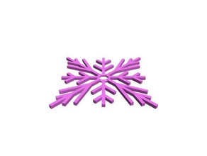 snowflake models blockscadsnowflake blockscad contest first 3d print model - Mito3D