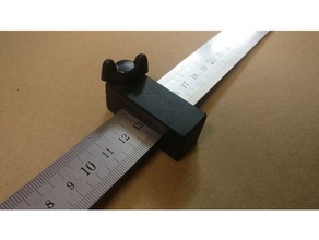 régua parar de aço linealanschlag f r stahlma facada 25mm ferramentas manuais mesuring 3d print model - Mito3D