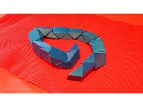 simples de rubik torção cobra estilo quebra-cabeça quebra-cabeças 3d print model - Mito3D