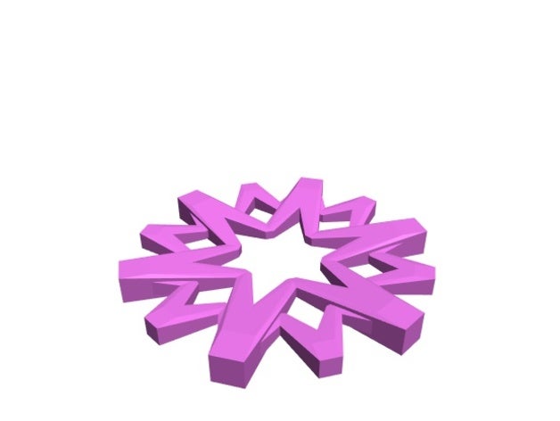 snowflake challenge 3d printing blockscadsnowflake 3D print model - Mito3D