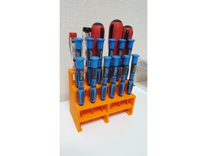 screwdriver holder stand tool holders & boxes hobby 3d print model - Mito3D