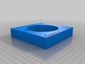 casa de banho ventilador extrator 10mm fã do adaptador 3d print model - Mito3D