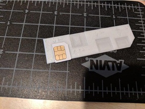 mikro nano sım kart kesici jig şablon cep telefonu nanosim simkart simcutter kartı 3d print model - Mito3D