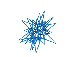 blockscad copo de nieve v2 - bolerro props blockscadsnowflake 3d print model - Mito3D