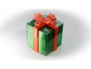hediye kutusu hobi Noel dekorasyon süsü fusion360 360 füzyon giftbox 3d print model - Mito3D