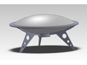 ufo lampada arredamento 3d print model - Mito3D