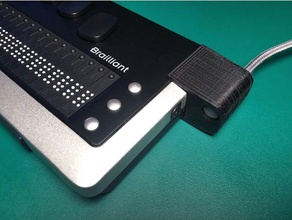 brailliant bi pantalla usb enchufe protector de snap-on equipo braille humanware 3d print model - Mito3D