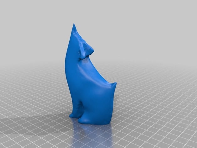 küçük uluyan kurt hayvanlar 3D print model - Mito3D
