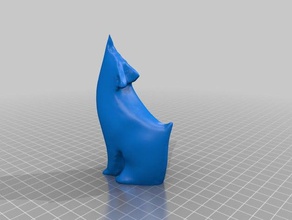 poco howling wolf a los animales 3d print model - Mito3D