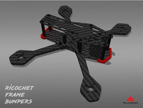 ricochet: cadre de pare-chocs r c véhicules avada avada2018 fpv miniquad multirotor quad quadricoptère ricochet 3d print model - Mito3D