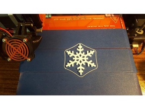 simpleflake Kunst blockscadsnowflake Weihnachten Schneeflocke 3d print model - Mito3D