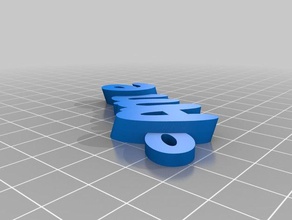 anne-Blaue Farbe Schlüsselanhänger kundengebundene 3d print model - Mito3D