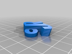 jr Farbe blau Schlüsselanhänger kundengebundene 3d print model - Mito3D
