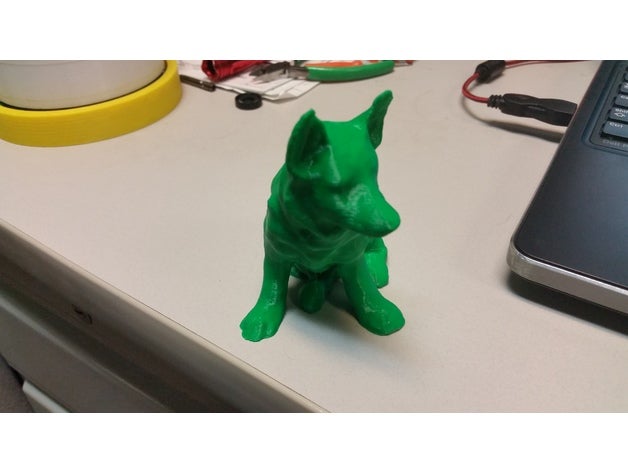 german shepard dog animals shepherd 3D print model - Mito3D