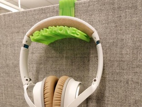 headphones holder audio hook 3d print model - Mito3D