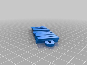 maricel blau Schlüsselanhänger kundengebundene 3d print model - Mito3D