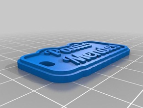paulomendes pd Schlüsselanhänger kundengebundene 3d print model - Mito3D