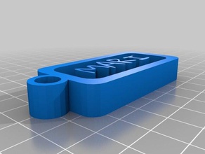 özelleştirilmiş özelleştirilebilir rozetime Anahtarlık 3d print model - Mito3D